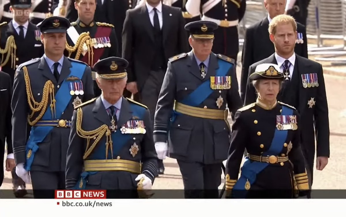 French tv says that Harry and Andrew have been deprived of their military uniform because they did not respect the protocole. It was a will of the Queen. Ouch 🤕 ! <a href="/EnglishPodcast/">Luke Thompson</a> #QueenElizabethII
