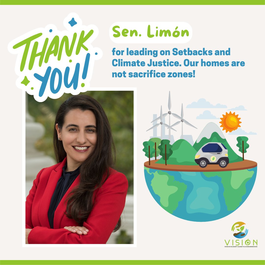 climatecampaign's tweet image. ✨THANK YOU✨ to @SenGonzalez33 and @MoniqueLimonCA for your leadership in protecting frontline communities. Because of you, neighborhood drilling will soon come to an end with @GavinNewsom&apos;s signature on #SB1137. 

#NoDrillingWhereWereLiving #SetbacksNow #YesonSB1137 @VoicesCA