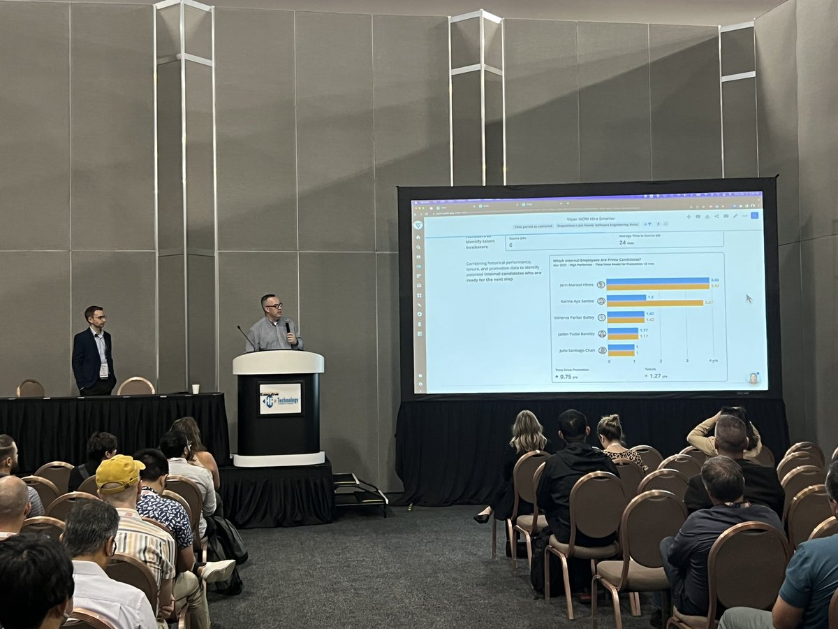 Creating stories of high performers that haven’t been promoted in a while. Also success from different applicant sources, monitoring for DE&amp;I in recruitment. Cool to see what’s new with the <a href="/visier/">Visier</a> product at #HRTechConf