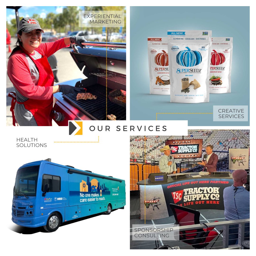 Since 1993, we've created experiential campaigns for some of the best known brands but in the past two years we responded to a changing market by adding sponsorship consulting, creative services and health solutions to our services.

#sponsorship #creativeagency #health