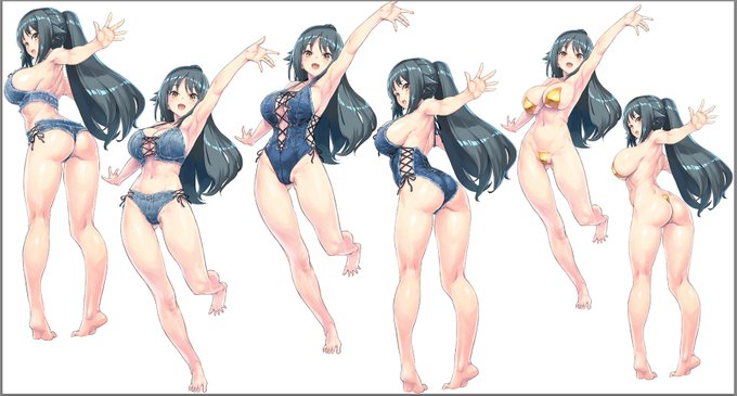 ShiNChoKu✍️
時間無いのに水着案で使わないMEBR差分まで作ってる… 