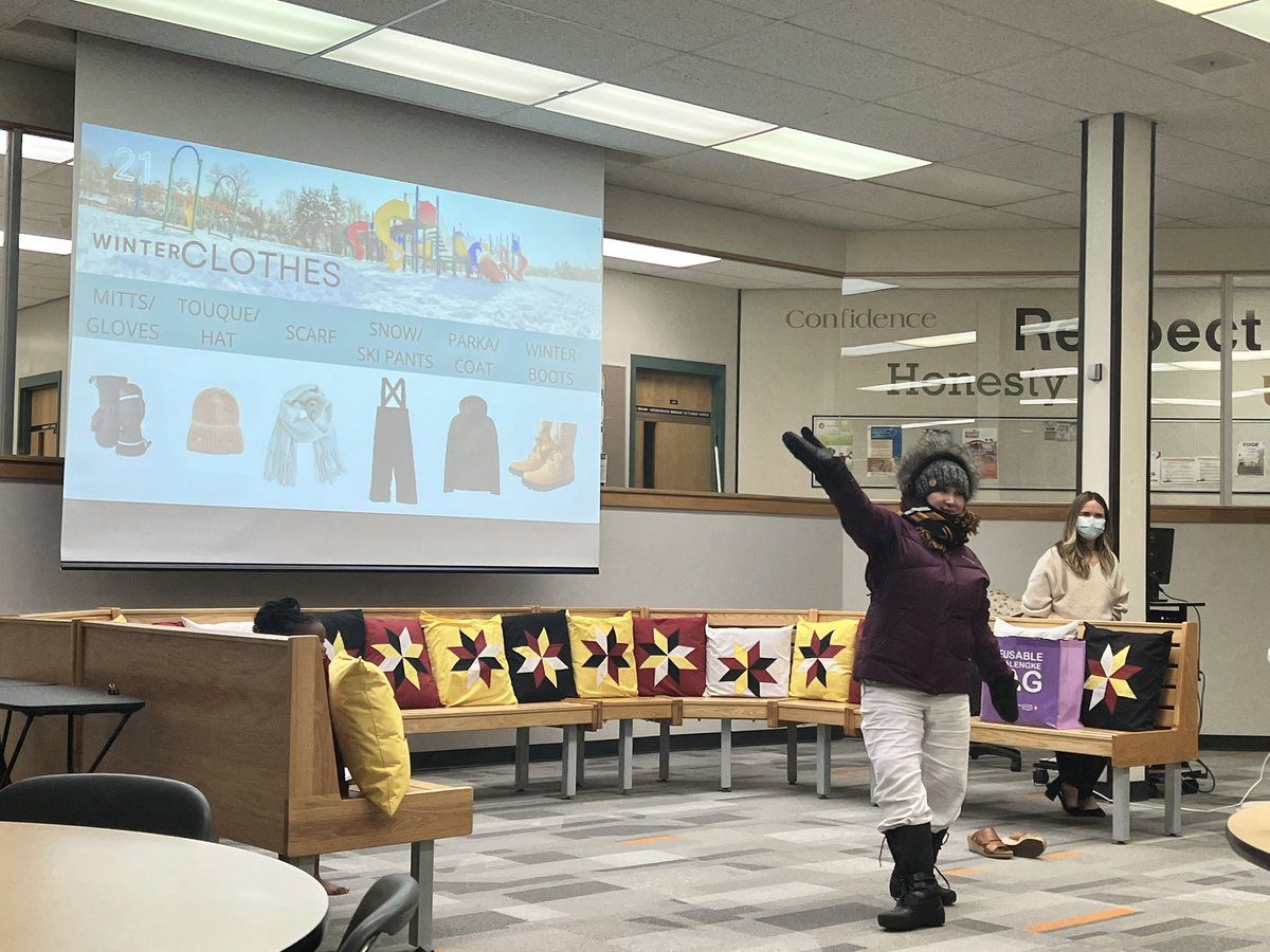 MJean_Paul's tweet photo. Members of the @louis_riel_sd School &amp; Classroom Support Team supported newcomer families in learning about our schools. Including how to get ready for winter! Thank you to @rdcLRSD for collaborating with us. It was wonderful to welcome some of our new families. https://t.co/HI44aYvsaP