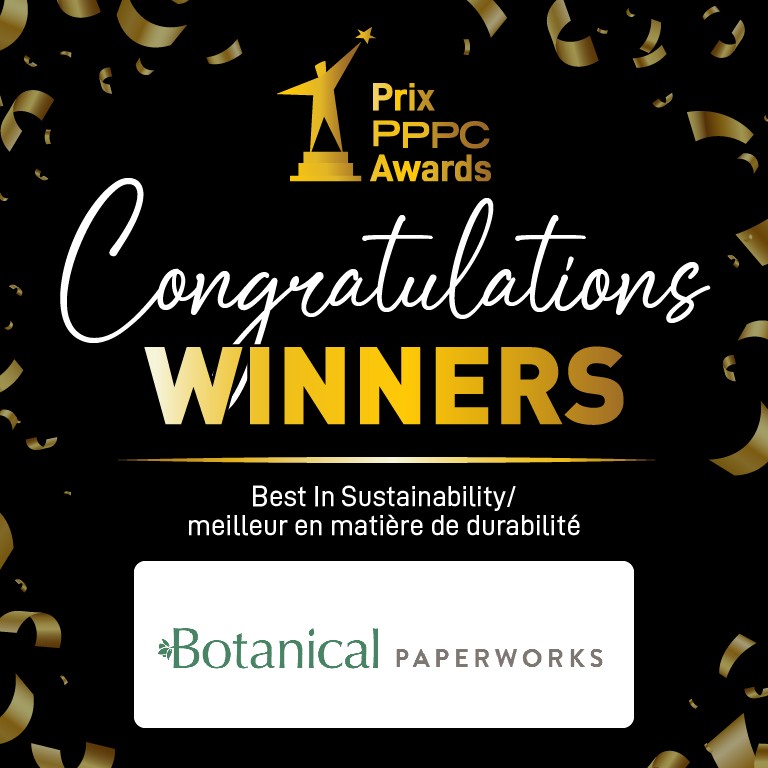 PPPCInc's tweet photo. Congratulations to our PPPC award Best in Sustainability winner Botanical PaperWorks
#PPPCAWARDS #NATCON #ComeTogether https://t.co/OOPNKkGc1q