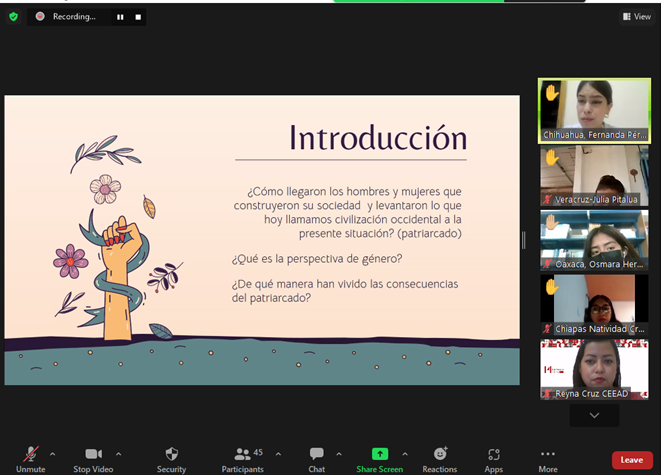 CEEAD's tweet photo. En la sesión del #ProgramaSemillaCEEAD de hoy hablamos de perspectiva de género, estudiamos teorías políticas #feministas, antecedentes históricos de la construcción de género y las implicaciones del sistema sexo-género. https://t.co/JZqnXVPvwn