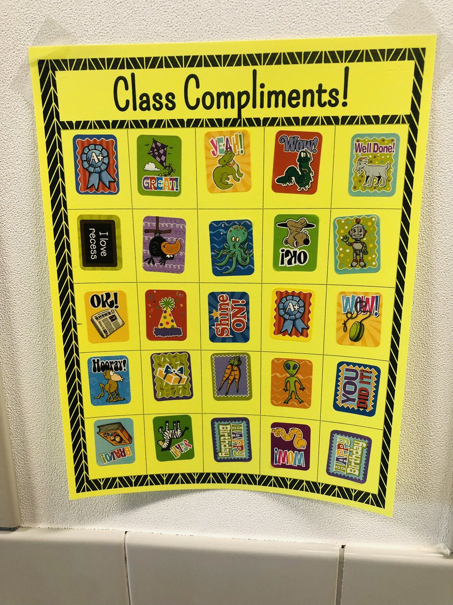 We did it!! We filled up our compliment chart. I am so proud of my Bengals. #bengalpride