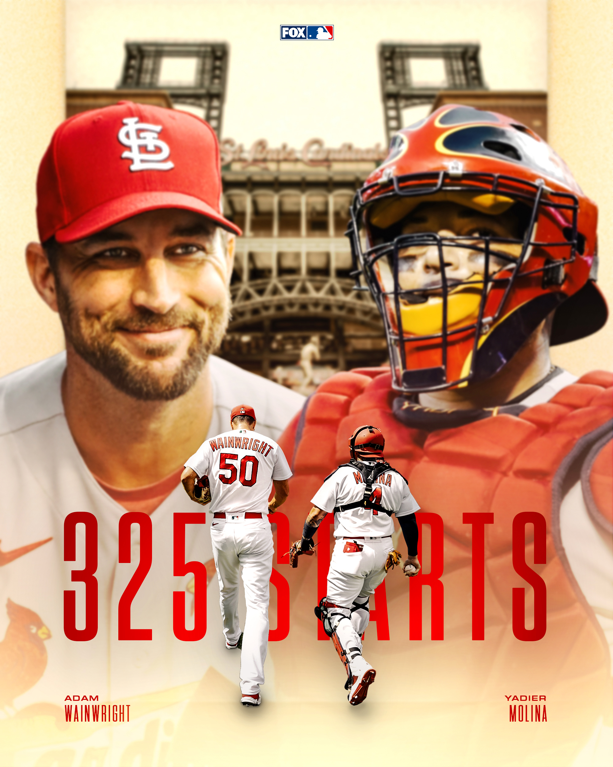FOX Sports: MLB on X: HISTORY🔥 Adam Wainwright and Yadier Molina have  broken the all-time record for starts as a battery!   / X