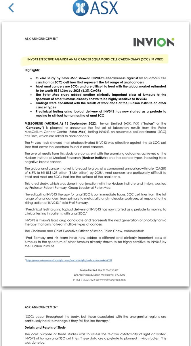 Shifterelli's tweet image. $IVX $IVXO.  Kicking cancer in the butt.