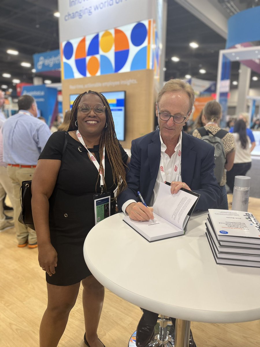 TheresCorrigan's tweet photo. Supporting my old boss who got me interested in HR! It’s been 13 years. It’s nice to find a work topic you love! @Josh_Bersin  @HRTechConf https://t.co/ZLYlVKS59T