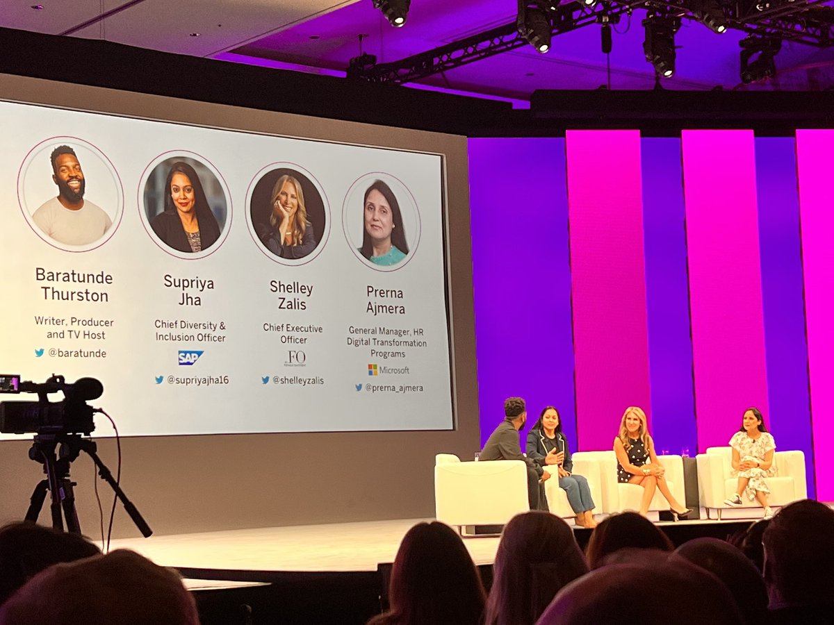 Incredible close to @SAP #SuccessConnect with the brilliant @baratunde @SupriyaJha16 @prerna_ajmera @ShelleyZalis with a focus on diversity. Let’s change the rules  and create an inclusive fair future of work 💪🏽