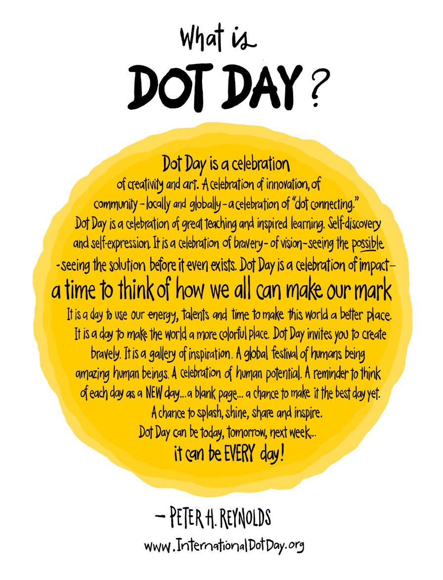 HISD_ElemMath's tweet photo. 📣 Tomorrow, Thursday September 15th is 𝗜𝗻𝘁𝗲𝗿𝗻𝗮𝘁𝗶𝗼𝗻𝗮𝗹 𝗗𝗼𝘁 𝗗𝗮𝘆! Tag us as you celebrate with Dot Learning Creativity or Polka Dot Outfit! 
⚫️🔴⚪️🔵
#HISDElemMath
#HISDDotDay https://t.co/GNNy1V5Mfb