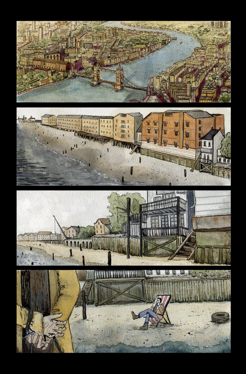 Done at last! Page 1 of my Hellblazer samples (issue 230 by Andy Diggle). I had never spent so much time in a single comic panel - worth it.