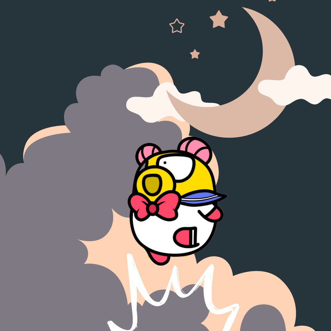 jellowonft's tweet photo. ❤️🖤 Goodnight loves❤️🖤 Moon Power Prism Makeup! 🤩✨ https://t.co/A2NnWIcSoO