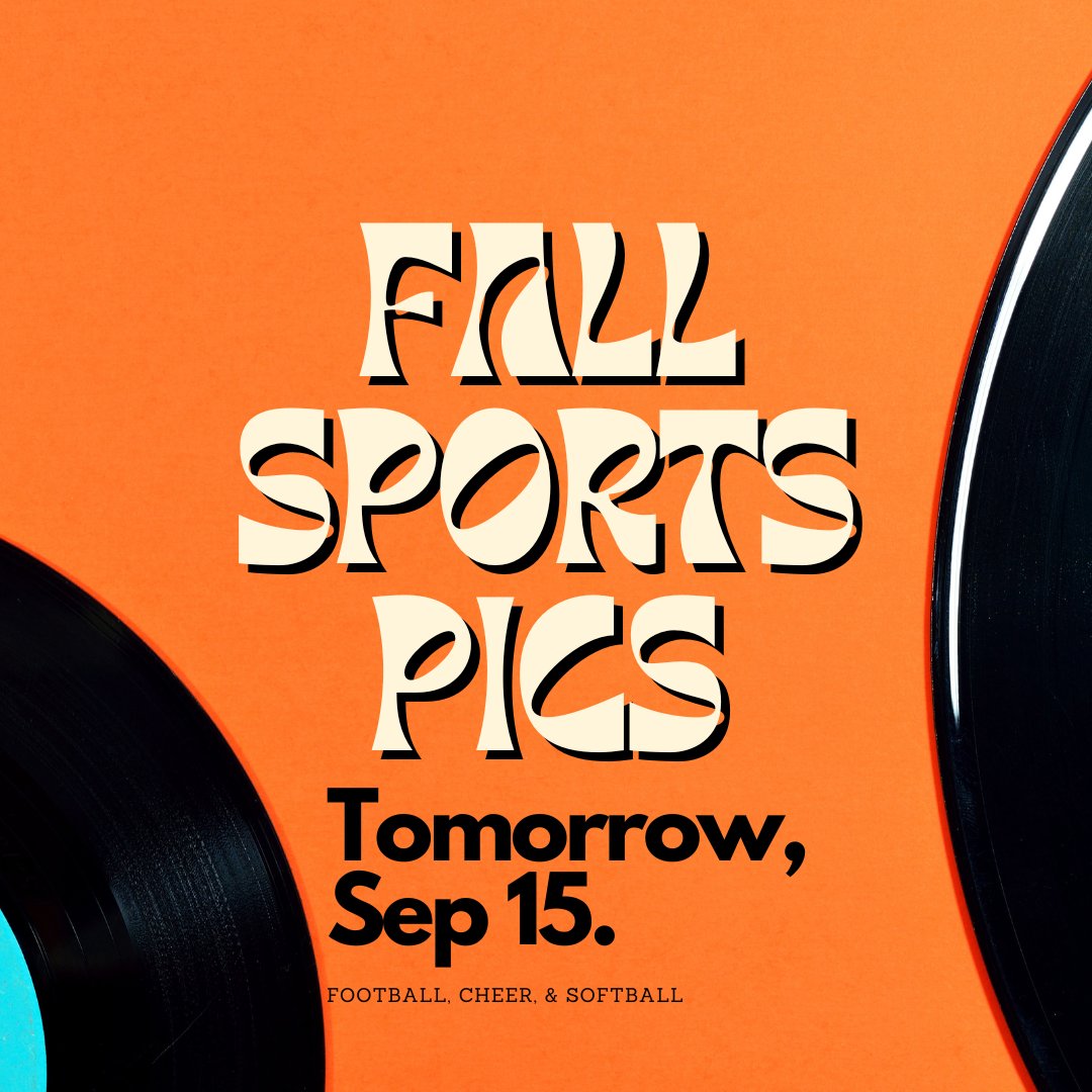 WayneYearbook's tweet photo. Fall Sports Pictures (softball, football, &amp; cheer)tomorrow! All students will be photographed for individual pictures and bring home an order form. https://t.co/LFJb1sf5DC