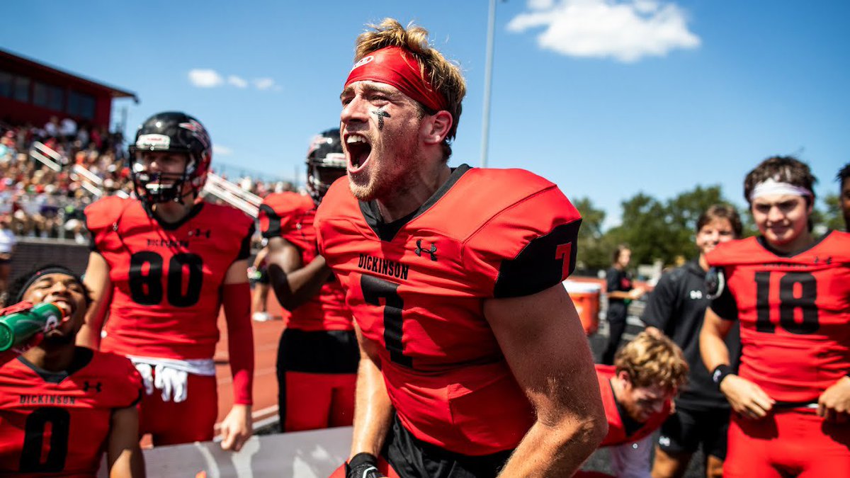 I am blessed to have received my first OFFER to play College Football from Dickinson College <a href="/DCRedDevilFB/">Dickinson Football</a>
#TCB #BigRedFootball

<a href="/CoachFordyce_DC/">Brad Fordyce</a> <a href="/coach_graham13/">Tim Graham</a> <a href="/DCcoachSchuck/">Kyle Schuck</a> 

<a href="/CoachPoeWins/">Napoleon Sykes Jr.</a> <a href="/LvilleBigRedFB/">Lawrenceville Football</a>