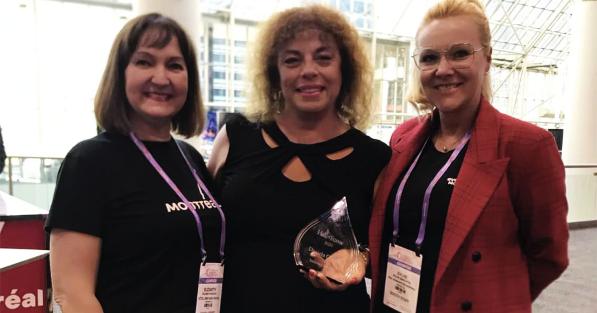 andeesat's tweet photo. Daniela Caputo, an Event Planning teacher at LaSalle College, received the Industry Mentor of the Year award in 2020, awarded by the Canadian Meetings + Events Expo (CMEE). Congratulations Daniela for this well-deserved recognition!  #award #recognition #eventplanning https://t.co/VR8bgnlzTI