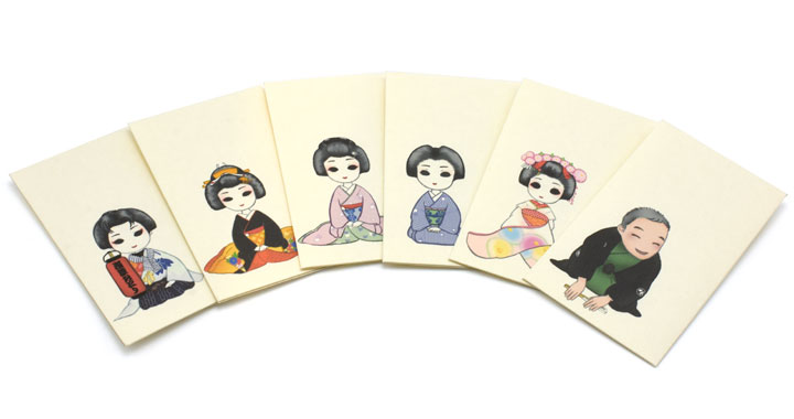 tenchopupu's tweet photo. 浅草おどり開催おめでとうございます。

以前グッズとして作らせてもらった芸者衆+幇間さんぽち袋です。
舞台に立つお姐さんたちの艶姿を思いつつ・・・。 https://t.co/cmLvPXod40