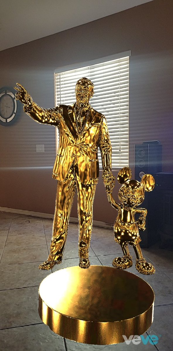 BLEEZY04's tweet photo. @veve_official It was tuff holding the #Partnerstatue through a bear market but I did it!✨️✨️✨️ #OrginalOwner @PartnersStatue  @DisneyStudios #veve #nft https://t.co/EEiy45j01f