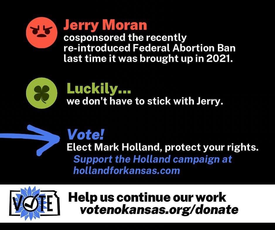 #Kansas - There are many good reasons to vote for pro-democracy candidate <a href="/Holland4Kansas/">Mark Holland For Kansas</a>.  Here is just one.

#YourRightsAreOnTheBallot

Photo: <a href="/VoteNoKansas/">VoteNoKansas</a>