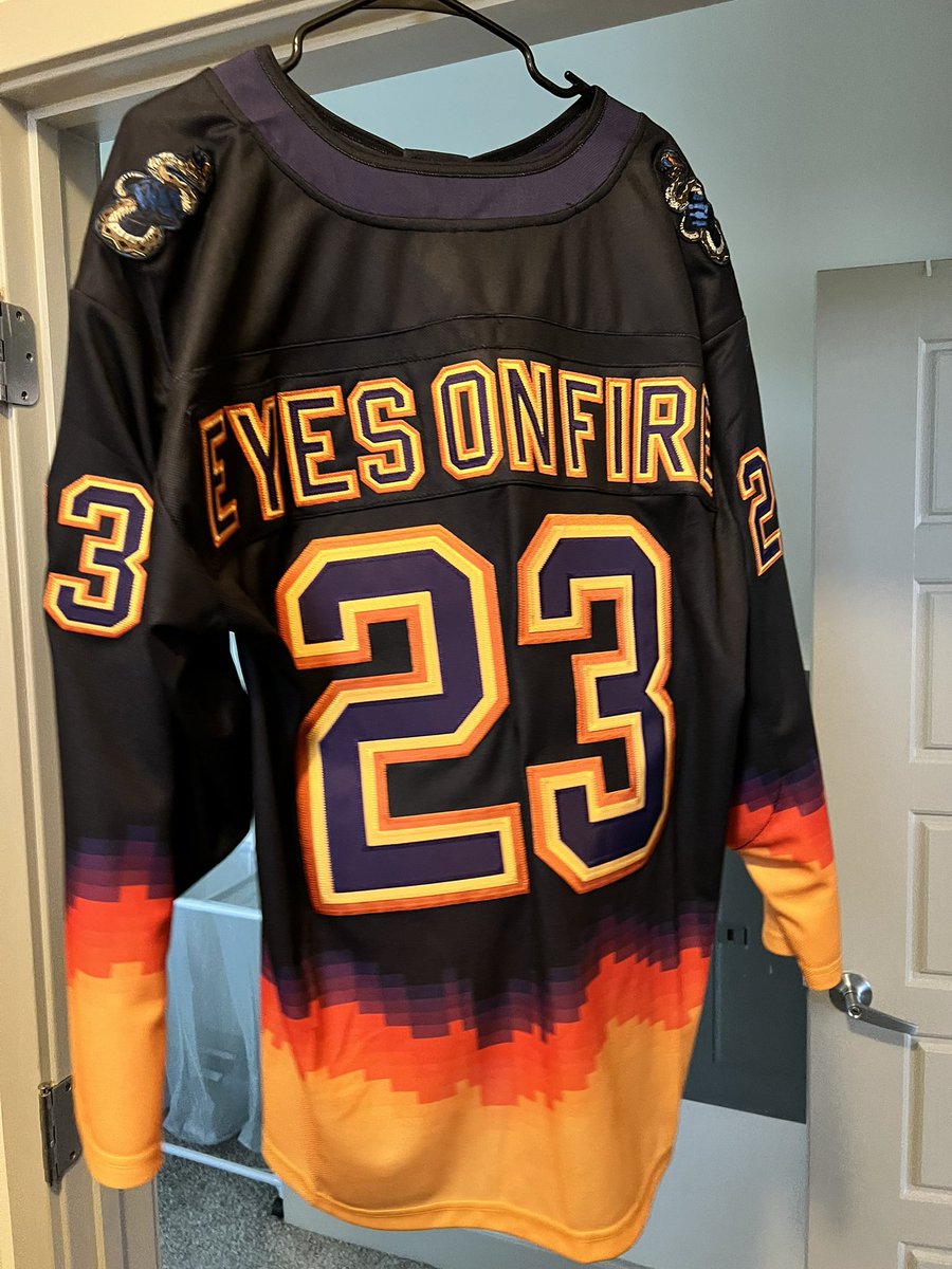 ruckusthejacob's tweet image. We got some leftover Zeds Dead jerseys @CreativFamMerch

ALL 10/10 CONDITION NEVER WORN

ZD Yotes - size XS, Stoned Capone nameplate, 42
ZD Yotes - size M, Shut Up &amp;amp; Sing nameplate, 710
ZD Dead Valley Hockey - Size L, Eyes On Fire nameplate, 23

$180 each!