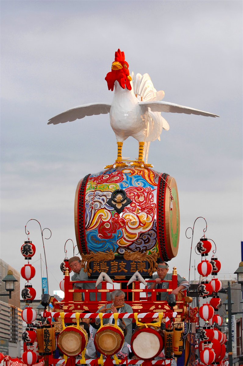 とちぎの人形山車 #諫鼓鳥(ｶﾝｺﾄﾞﾘ)）】 善政であるため諫鼓を鳴らす