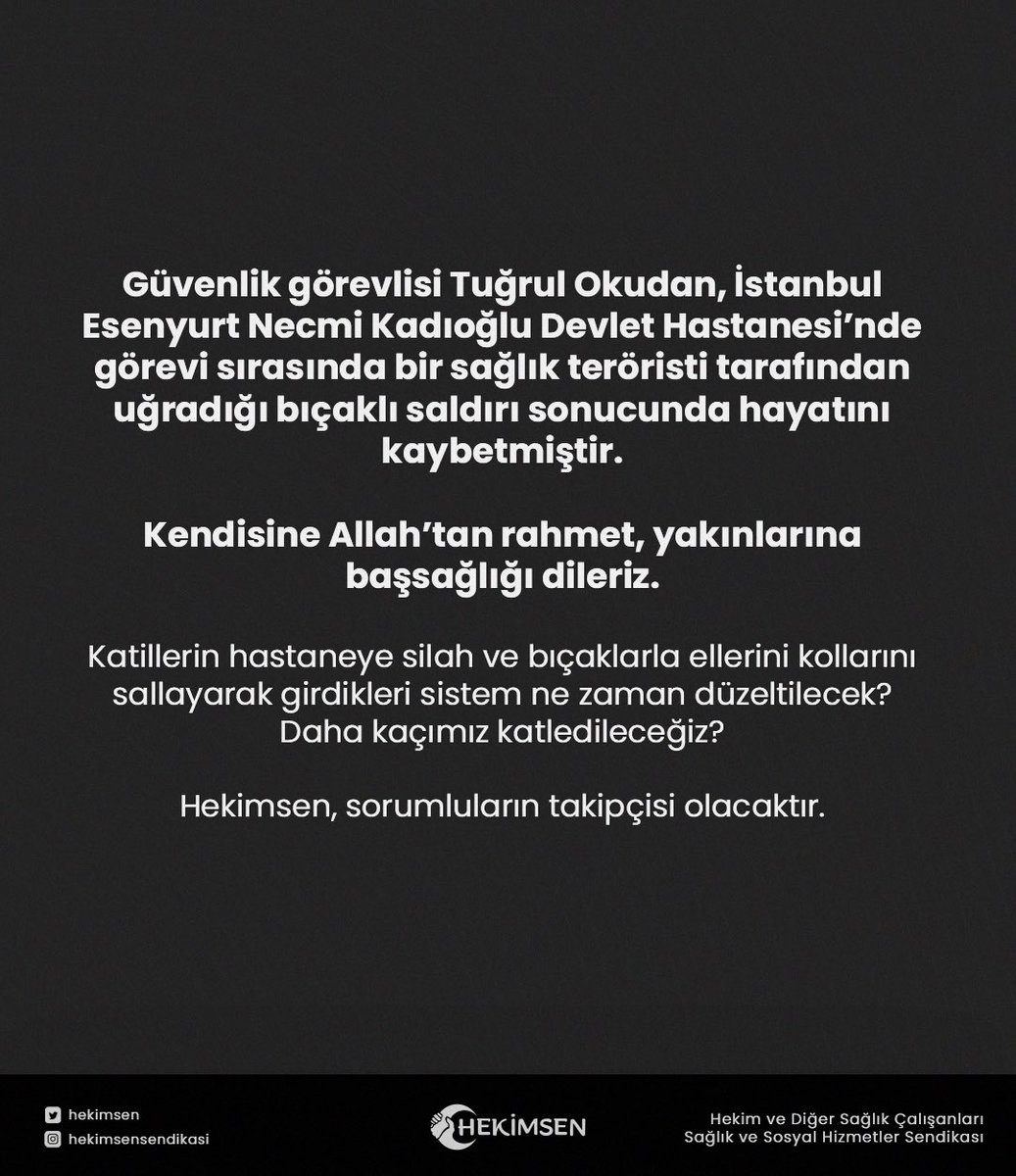 hekimsen's tweet photo. Bu katliamlar gerçekleşmeden önlenmeli, sağlık sistemini kirleten bu kara eller temizlenmeden Beyaz Reformdan bahsedilmemelidir.

@drfahrettinkoca @saglikbakanligi @adalet_bakanlik @bybekirbozdag https://t.co/teAoiTKK7m