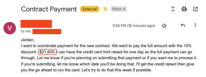 JordanBazouzi's tweet image. My agency just got confirmation for a $21,600 invoice to a SINGLE client. 

And I just filmed a loom breaking down

&amp;gt; The service/offer
&amp;gt; How we found &amp;amp; closed the deal
&amp;gt; The EXACT contract template used

RT &amp;amp; reply "$21K" and I'll send it over.

[Must be following so I can DM]