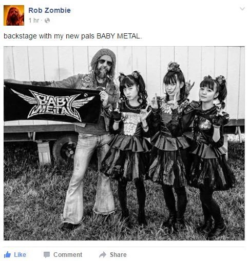 numetal_moment's tweet photo. Rob Zombie takes grumpy old Babymetal haters to the cleaners (2016) https://t.co/OTU1OrNAEp
