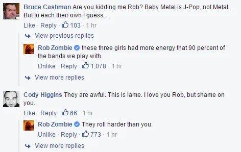 numetal_moment's tweet photo. Rob Zombie takes grumpy old Babymetal haters to the cleaners (2016) https://t.co/OTU1OrNAEp