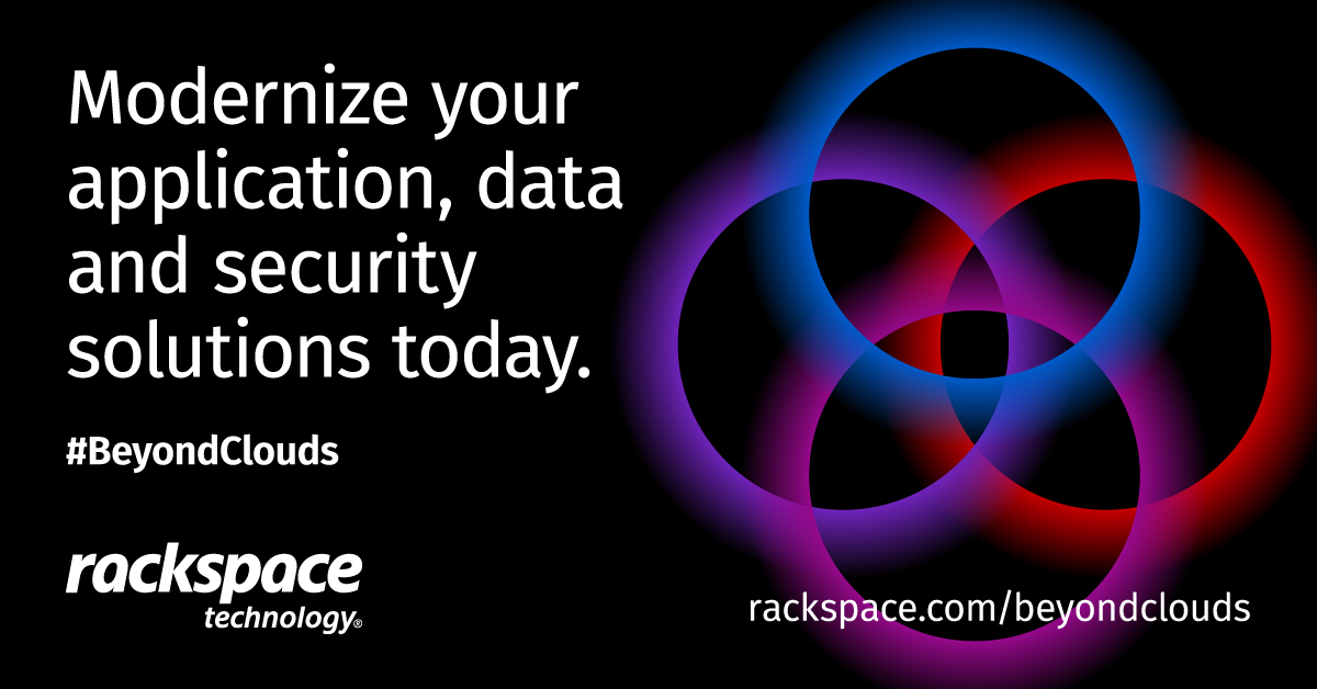 Rackspace's tweet photo. #BeyondClouds: Services and solutions for any #cloud, from the #multicloud experts. https://t.co/s078m5nXzi https://t.co/CjUFcNlsQW