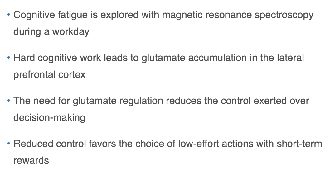 AliRaja_MD's tweet image. There&apos;s Good Reason Why Hard Thinking Makes You Tired:
A neuro-metabolic account of why daylong #CognitiveWork alters the control of economic decisions
Antonius Wiehler, et al.  Paris Brain Institute (ICM), Pitié-Salpêtrière Hospital
ow.ly/Cz0M50KJibg
@CellPressNews