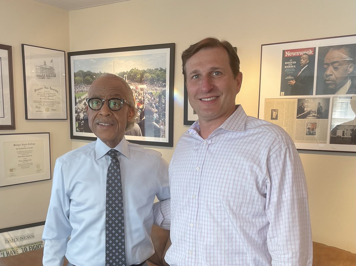 danielsgoldman's tweet photo. Honored to meet with @TheRevAl to discuss many of the pressing issues we face: restrictive voting laws, criminal justice reform, and the need to invest in the education of our children. There are few voices as powerful in the fight for progress, and I’m grateful for his support. https://t.co/mN3Znloypg