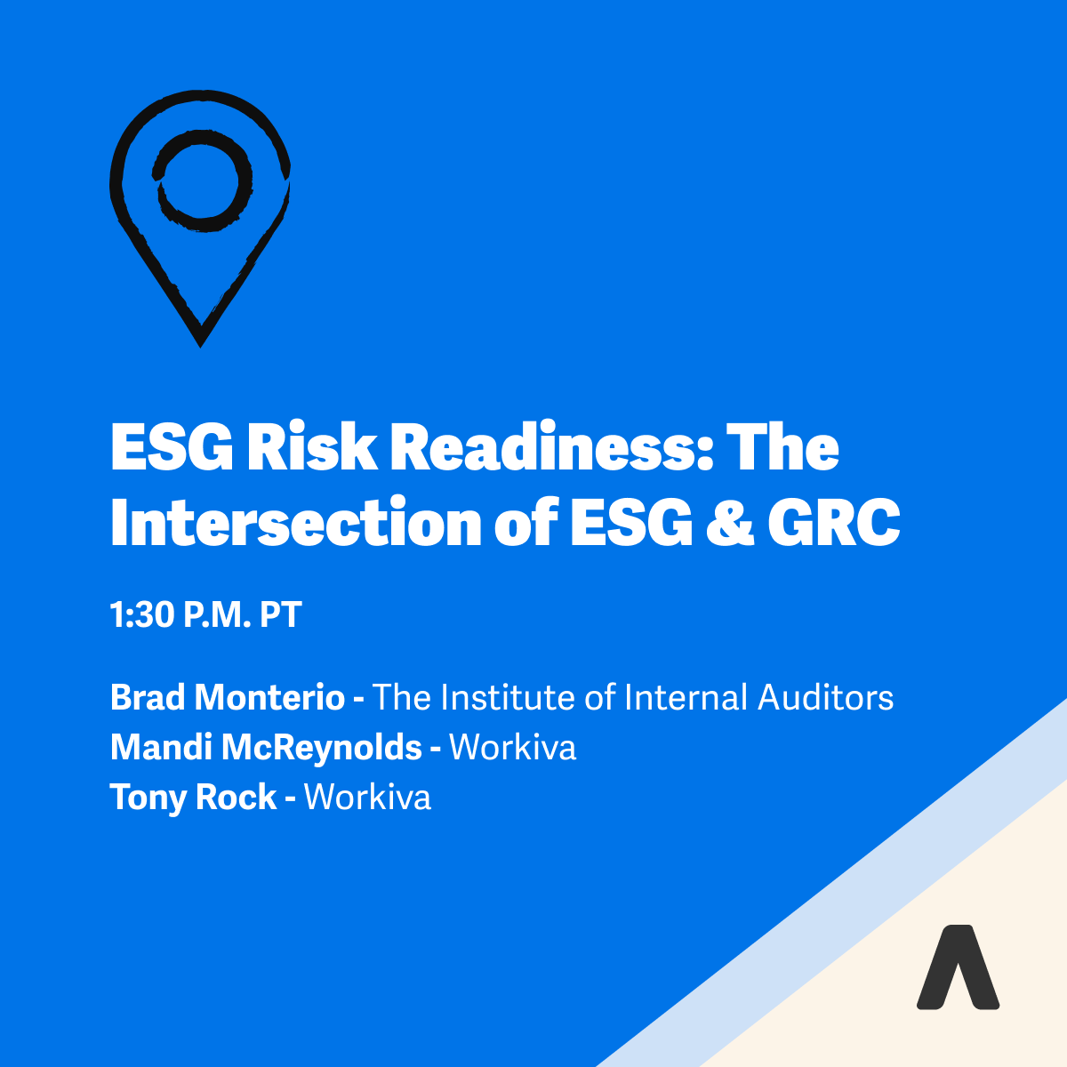 Workiva's tweet photo. ๐ Session Spotlight: As ESG becomes auditable, there is significant overlap with the GRC side of the house.
This discussion will bring together voices from Internal Audit, Risk Management, and ESG teams to talk about how they are working together.
#WorkivaAmplify @IIA @ESGtalk https://t.co/KDCptBfd7t