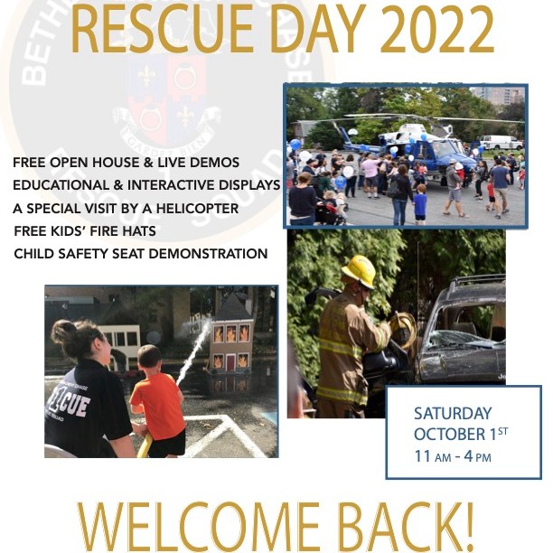 We are excited to welcome you back to BCCRS for our annual Rescue Day on October 1, 2022, at 5020 Battery Lane from 11-4pm! Meet your local emergency responders, check out the trucks, and watch live educational demonstrations! #WelcomeBack #RescueDay2022