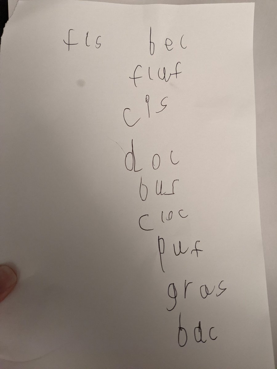 Our first go at this week's spellings. Some practice needed, but the sounds are all there 🙂 (to be fair, I forgot to say that the theme was double letters 🤦‍♀️) His writing has improved so much too! #year1 <a href="/MrsWhiteRec/">Mrs White</a> <a href="/Inspire_Ashton/">Inspire Academy</a>