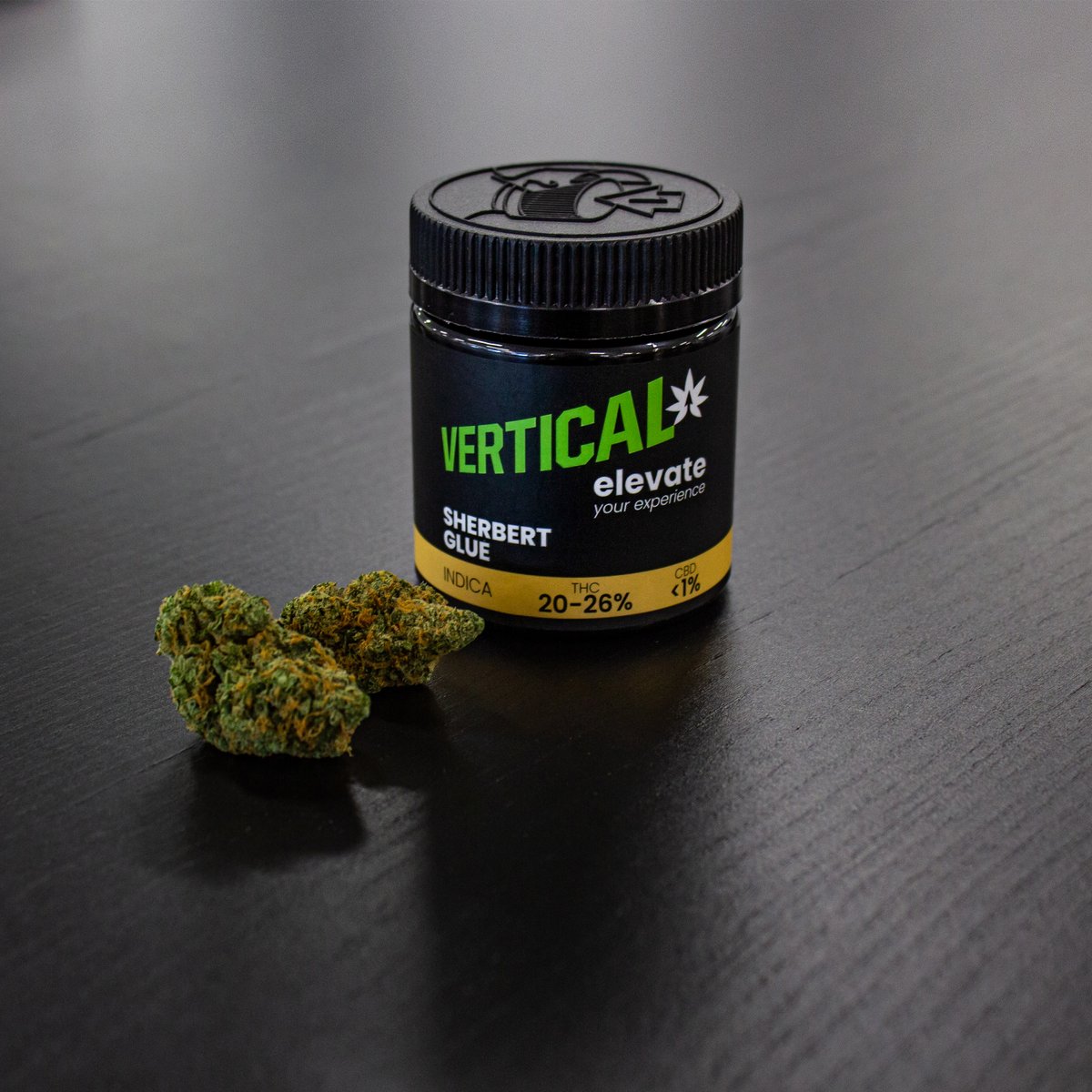 Have you tried our latest cultivar, Sherbert Glue? 🍦 Available in a 3.5g format.

Sherbert Glue is a very well balanced cannabis strain with near equal 50% Indica and 50% Sativa genetics.

#VerticalCannabis #SherbertGlue #PowerhouseStrain #NewCultivar #EleveateYourExperience