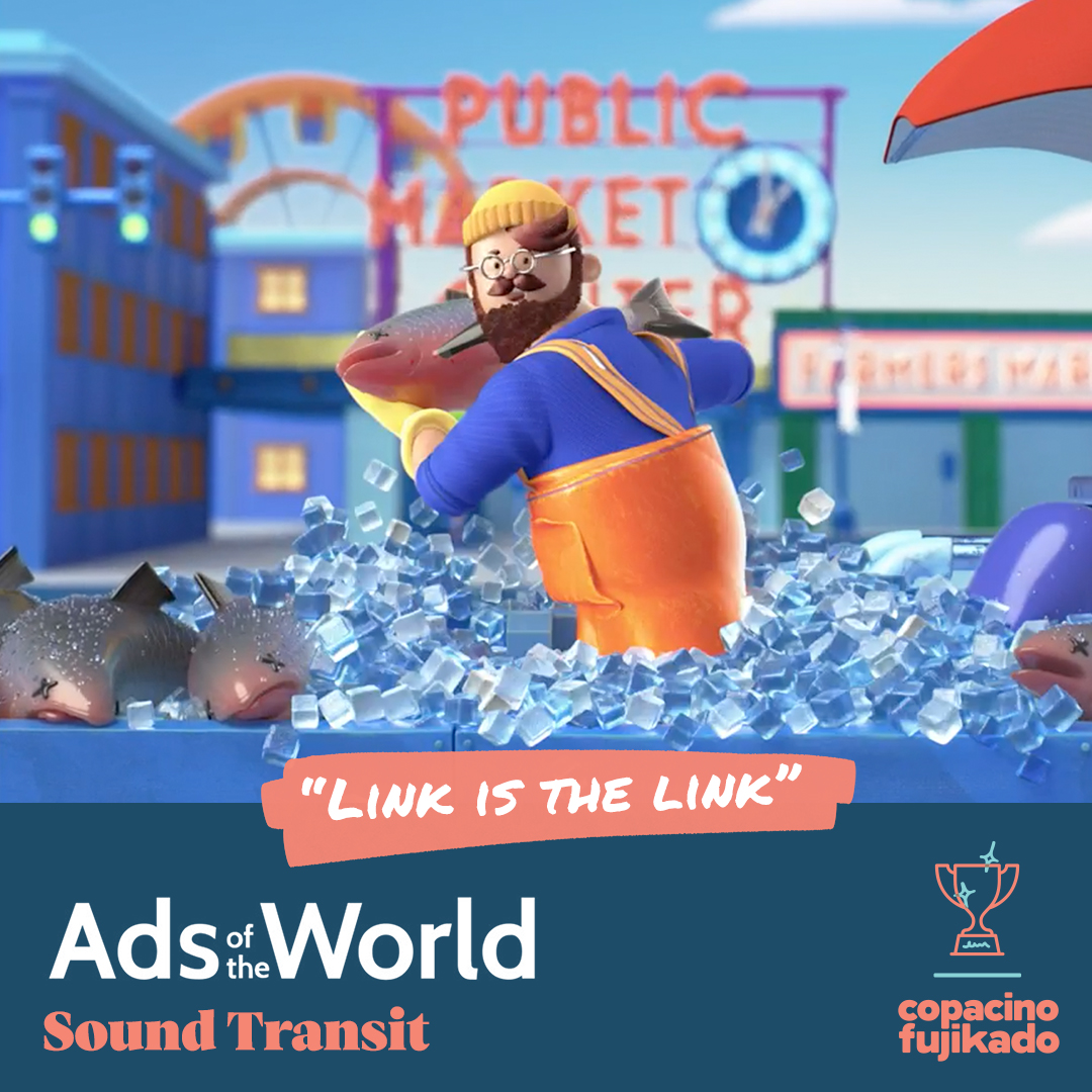 copafuji's tweet photo. Wherever you're headed, Link is the link. Captured with our animation partner, @laundryla, check out our latest campaign for @soundtransit. Featured on @adsoftheworld. https://t.co/dIzhKK6eiQ https://t.co/2xANmJGER6