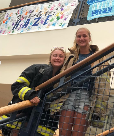 battenstuengage's tweet photo. ICYMI: SGA hosted their 9/11 Memorial Stair Climb this weekend.  In total, 549 flights of stairs were climbed in memory of the firefighters who risked their lives on 9/11. They also climbed to support VBFD and reached their $300.00 donation goal for our local fire department. https://t.co/mcCGuyCXbz