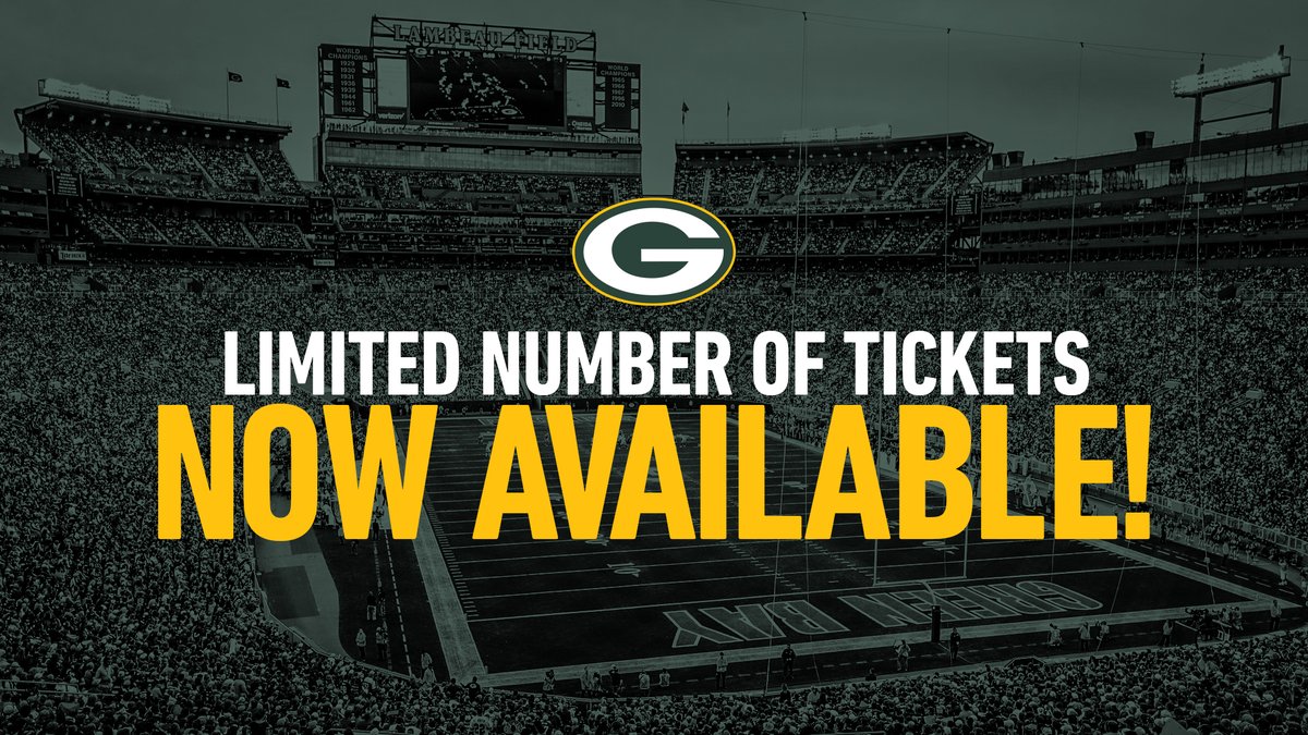 🚨 A limited number of tickets are available for Sunday night's CHIvsGB