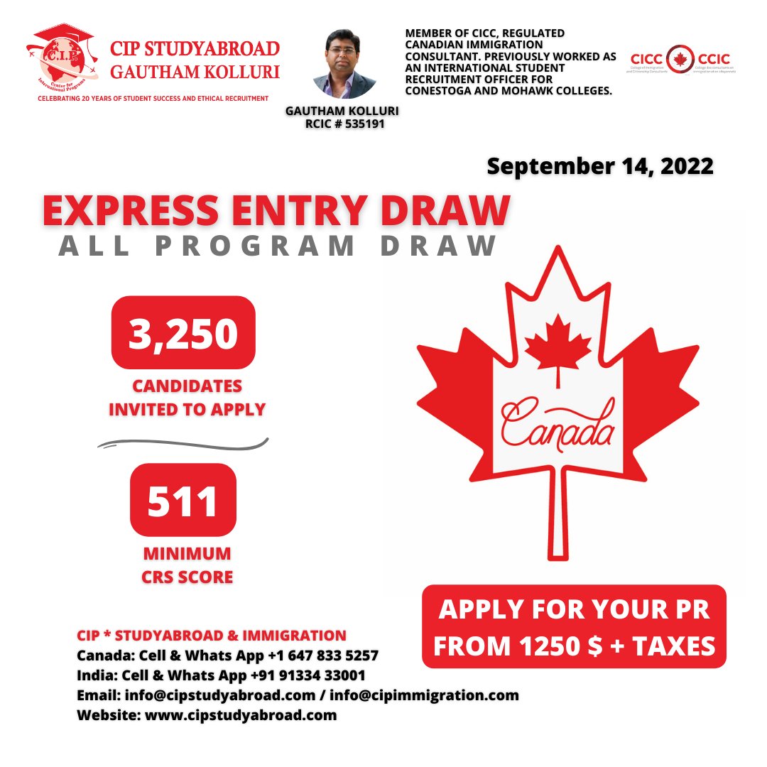 CipAbroad's tweet photo. #studyincanada #cip #cipindia #canada #toronto #gauthamkolluri #educationabroad #india #idpielts #cipstudyabroad #IELTS #cipimmigration #canadaimmigration #ciphyderabad #cipkochi #cipmumbai #cipahmedabad #cipsurat #vfsglobal #ircc #cipukraine #immigration #expressentry https://t.co/ToKEGndugt
