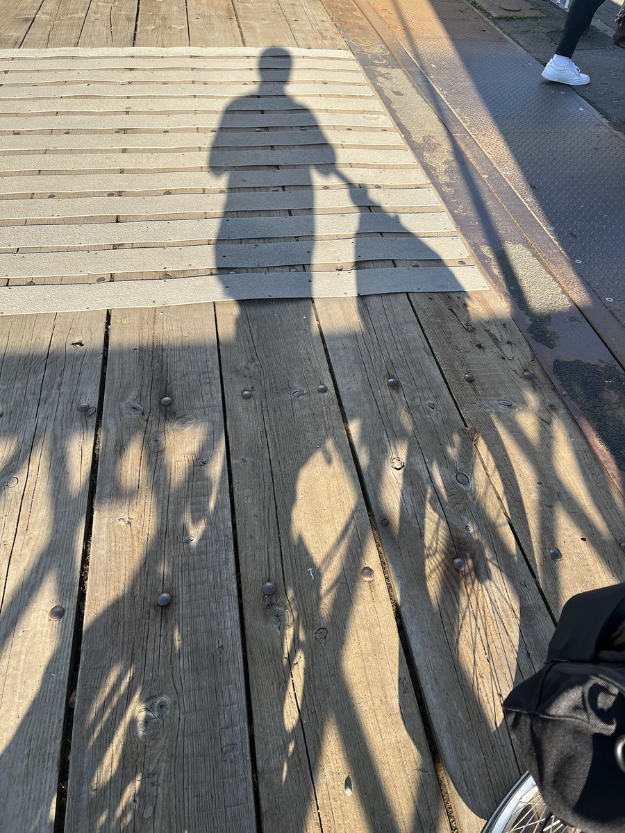 JonathanBurston's tweet photo. How times have changed?

It used to be a car to the airport and a flight.  

Now it’s Bert my @BromptonBicycle and trains all the way. So much fun. Every time I take it out I’m having a mini adventure. 

One photo looks like my Brompton is a broomstick 😂 https://t.co/UTBnBsssdF