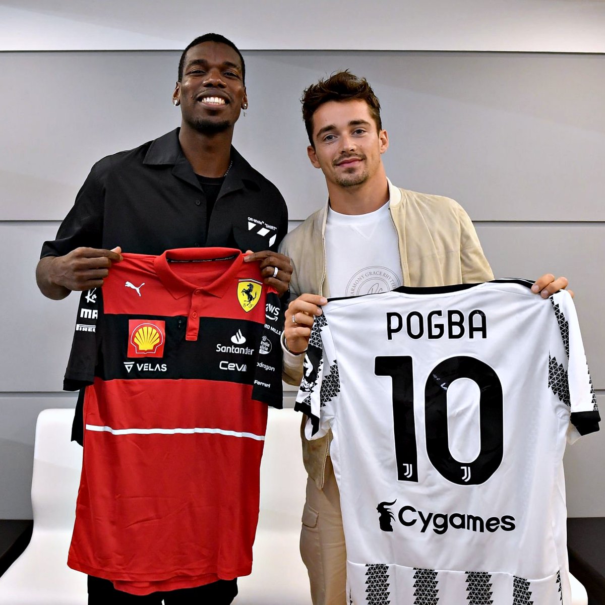 Charles Leclerc foi assistir ao Juventus - Benfica ⚽🏎️