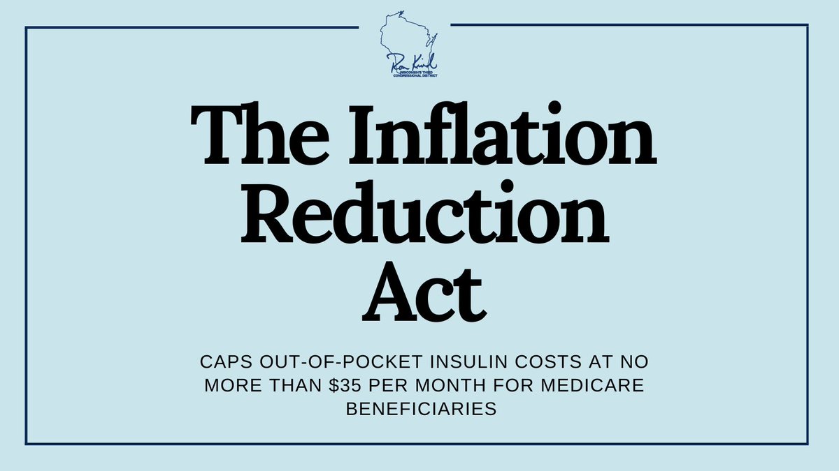 American families have struggled with the rising costs of prescription drug costs for far too long. Thanks to the #InflationReductionAct, monthly copayments for insulin will be capped at $35 per month for Medicare beneficiaries beginning in 2023.