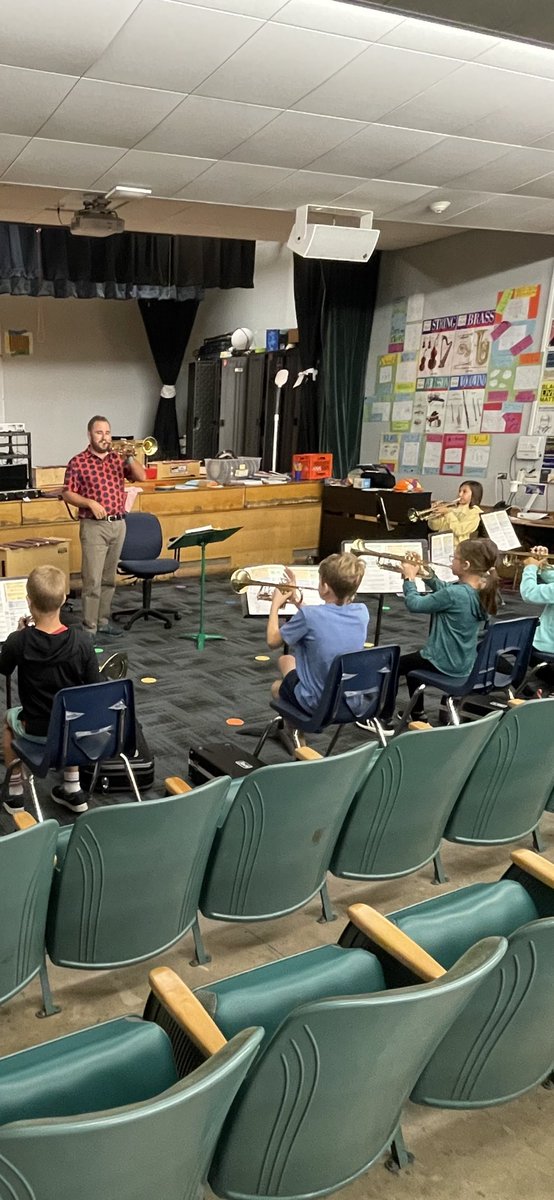 Our elementary general music teachers make teaching 5th grade instrumental band look easy and their classes are so enjoyable! Keep up the great work! Thanks Mr Howes, Mr Renardo, and Mr DeStephano! #D96inspires