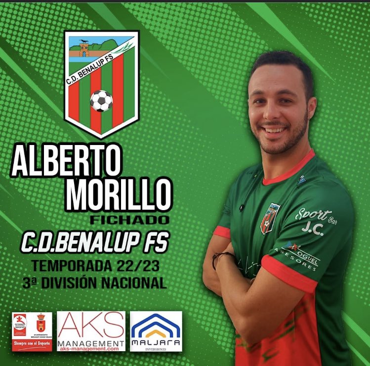 Benalup_FS's tweet photo. ⭕️ ALBERTO MORILLO

📝¡FICHADO!📝

Otro nuevo fichaje. Un jugador enérgico, luchador y que va a enchufar (nunca mejor dicho) muchos goles esta temporada. Un gran refuerzo que se complementará a la perfección con el resto de sus compañeros para luchar en tercera nacional. https://t.co/KVhOcVoGCc