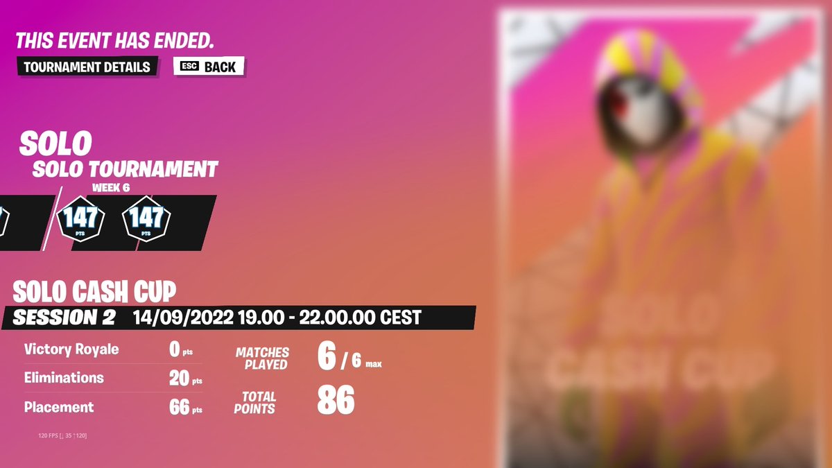 Th0masHD's tweet photo. 5th place solo cash cup ($600)🙄 https://t.co/YDC982CPO4