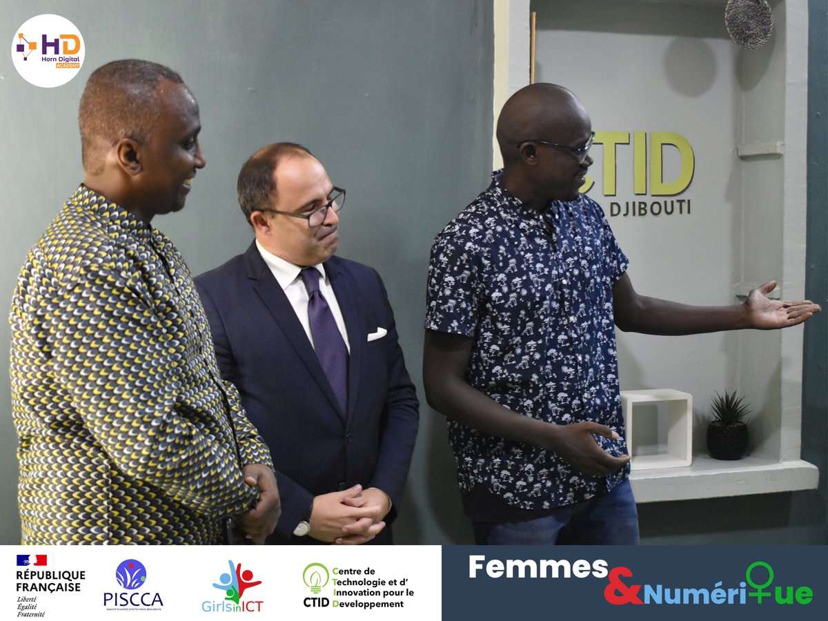 DjiboutiTechHub's tweet photo. 5/6 L’Amb Guillois a également pu échangé avec les heureuses récipiendaires. A cette occasion, il n’a pas manqué de les encourager à persévérer et s'imposer dans le #numérique, qui demeure, un domaine porteur pour les femmes à #Djibouti 💫💯

#GirlsInICT #Inclusion #Tech253 https://t.co/V1pDOR23dr