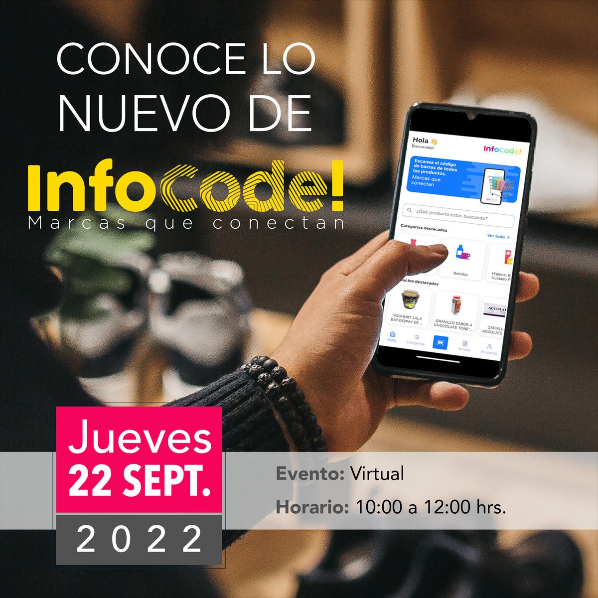 GS1_Mx's tweet image. Aprovecha, antes que nadie, los nuevos beneficios que se integran a INFOCODE este 2022.
Únete al comité informativo para descubrir nuevas y ágiles formas de conectar con tus clientes.
👉bit.ly/3BFz6X9
#Infocode #Marcasqueconectan