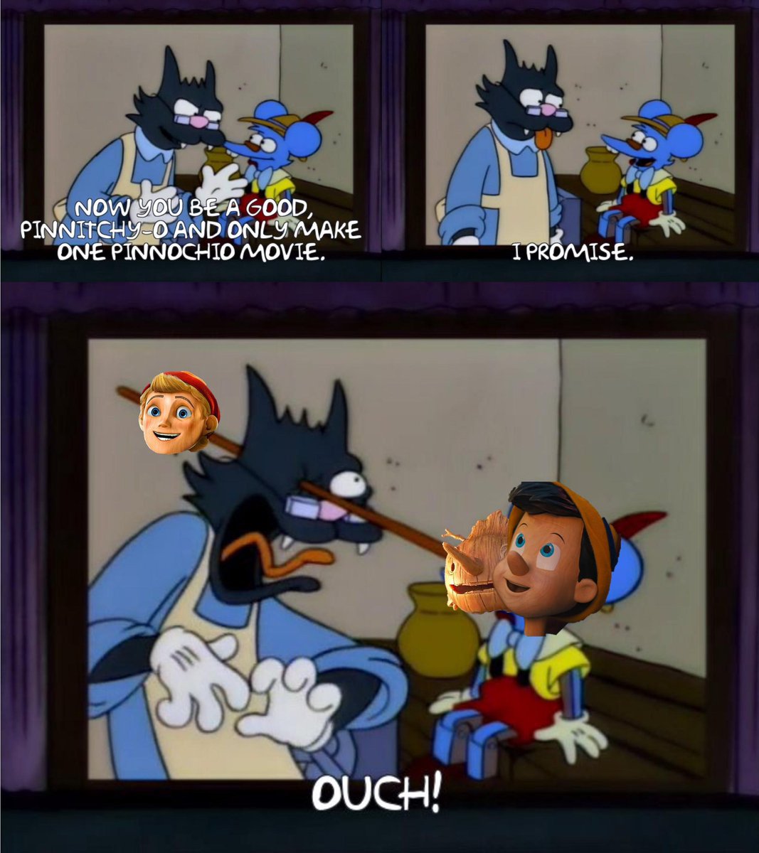 SimpsonSideshow's tweet photo. you be a good Pinnitchy-o #thesimpsons #simpsons #Pinochio #disney https://t.co/hDoMblsNRZ