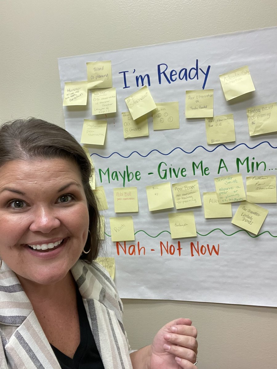 ic_riley's tweet photo. My coaching ❤️ is full! I shared a few of the ways I can support my @WaxhawESNC staff, modeled with the #swivl, and then asked who was ready.  Just look at that poster! Here we GO! 🐺 @EMarcello20 @AGHoulihan @SusanRodgersS4 @UCPS_ICTeam https://t.co/Un8kpbXI2V