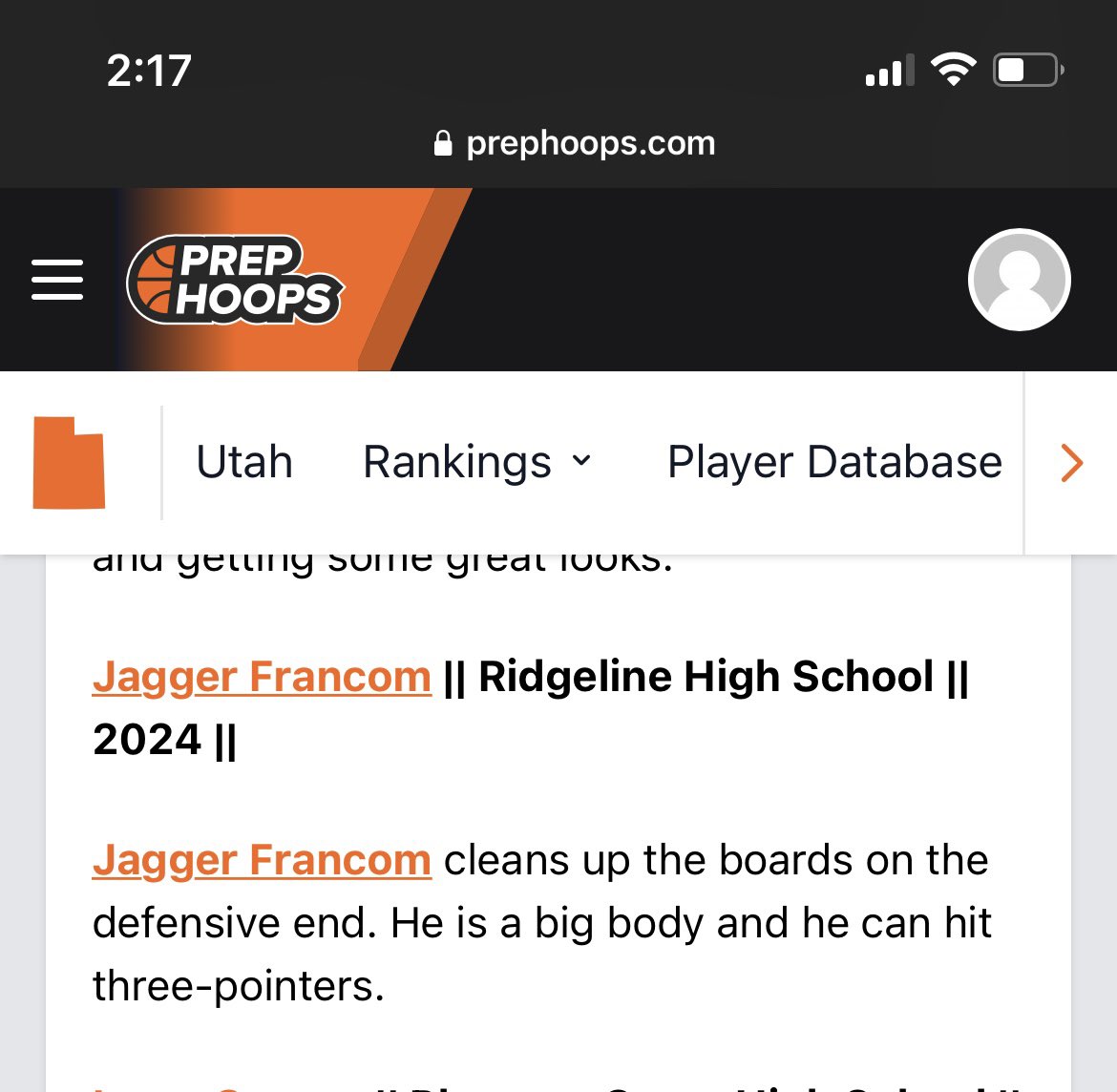 Jagger Francom tweet media